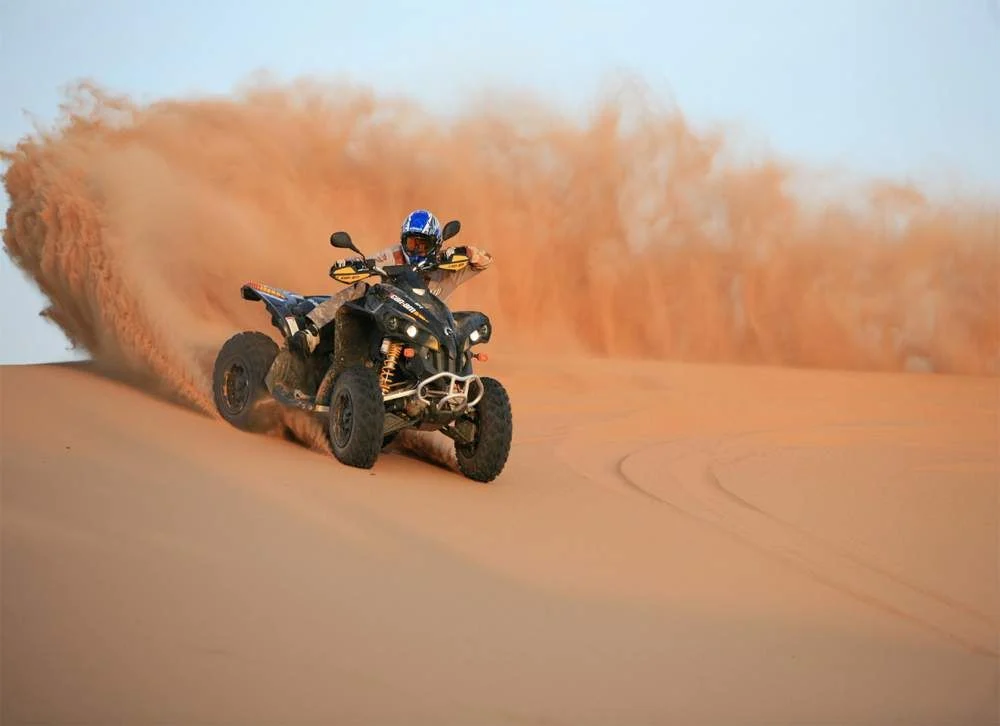 Quad bike ride in Dubai desert